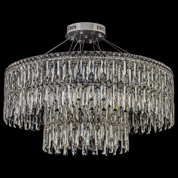 Подвесная люстра arti lampadari ovindoli nickel ovindoli l 1.5.80+40.100 n