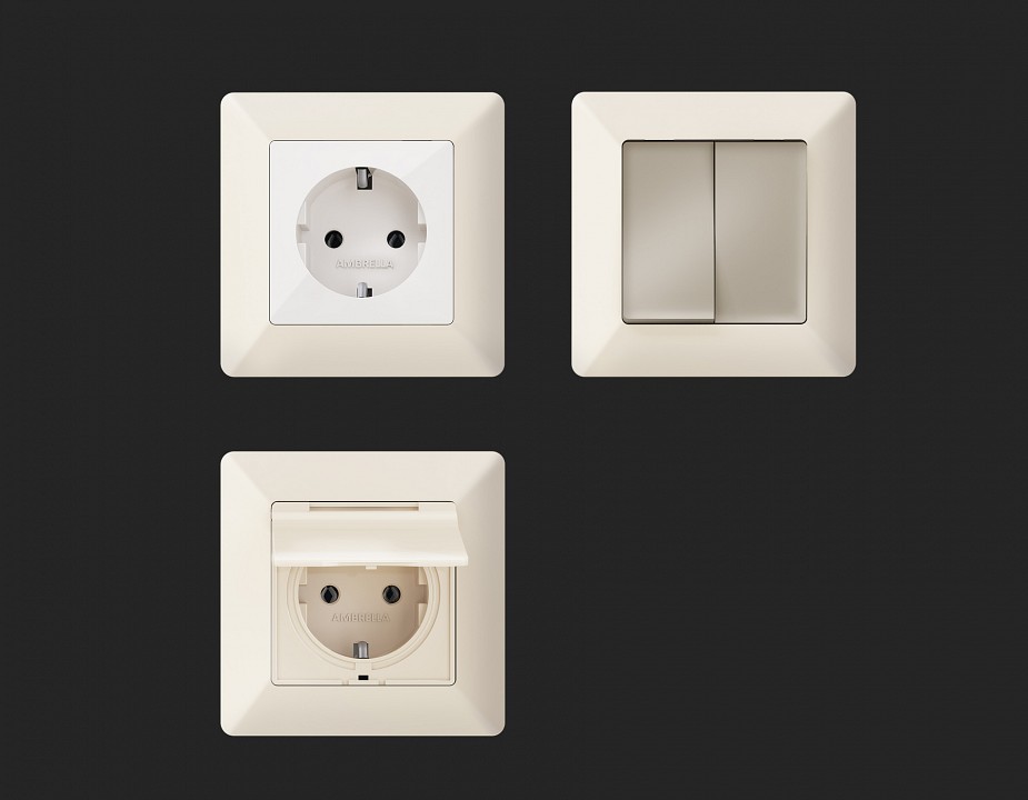 Рамка на 1 пост ambrella volt alfa af110331