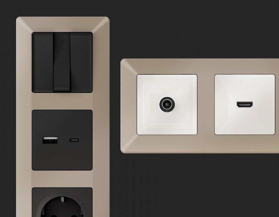 Рамка на 3 поста ambrella volt alfa af110363