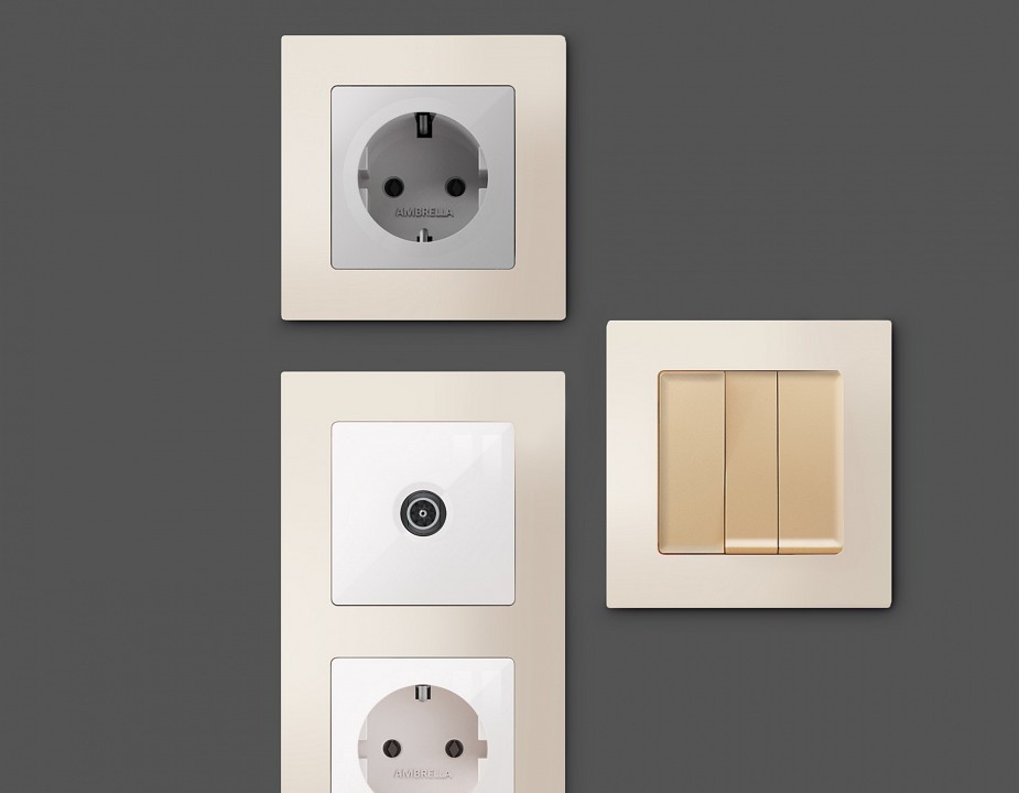 Рамка на 3 поста ambrella volt alfa af220333