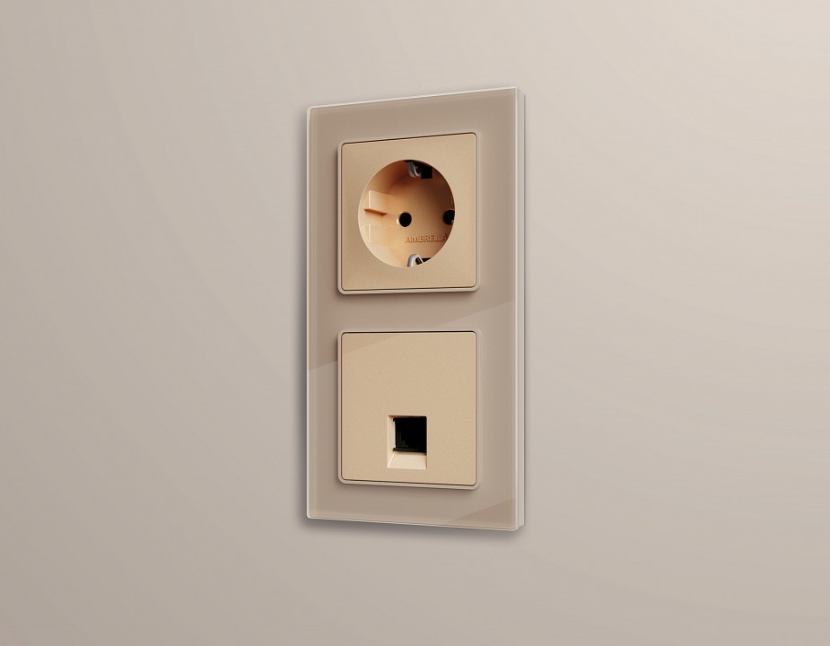 Рамка на 2 поста ambrella volt alfa af380602