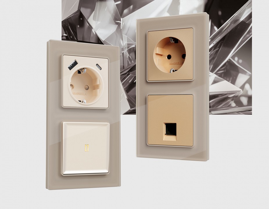 Рамка на 3 поста ambrella volt alfa af380603