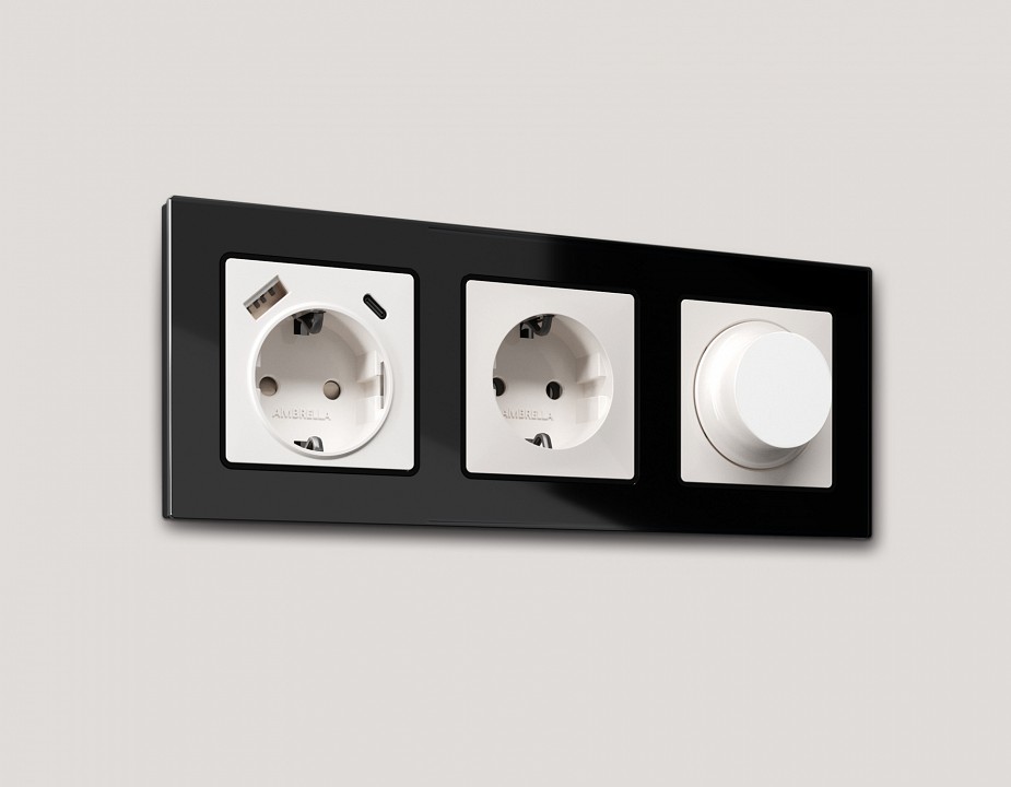 Рамка на 3 поста ambrella volt alfa af380803