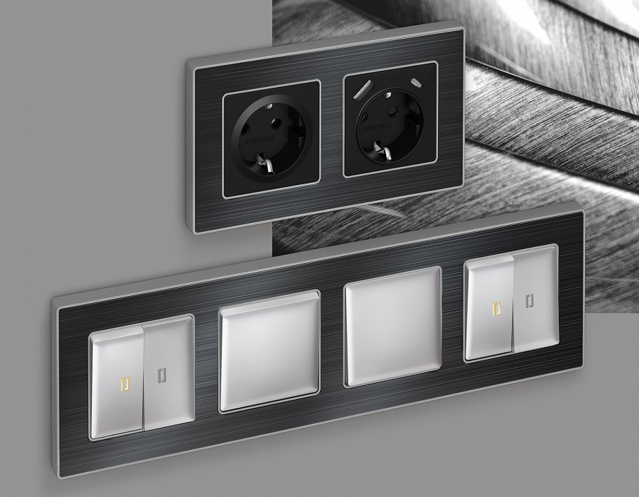 Рамка на 1 пост ambrella volt alfa af580531