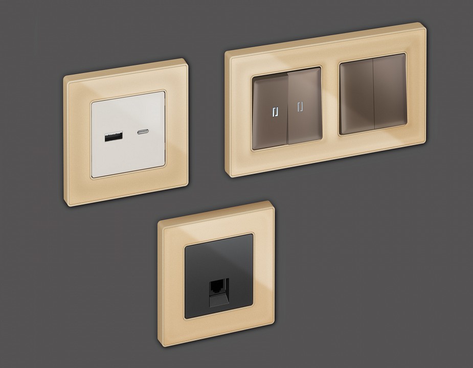 Рамка на 4 поста ambrella volt alfa af580604