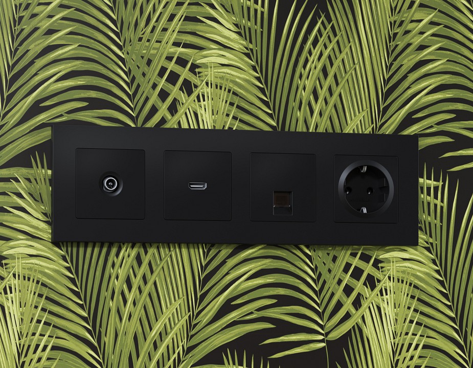 Накладка для розетки с заземлением ambrella volt alfa ap8060