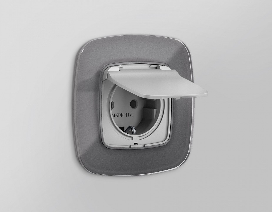 Рамка на 1 пост ambrella volt omega of320651