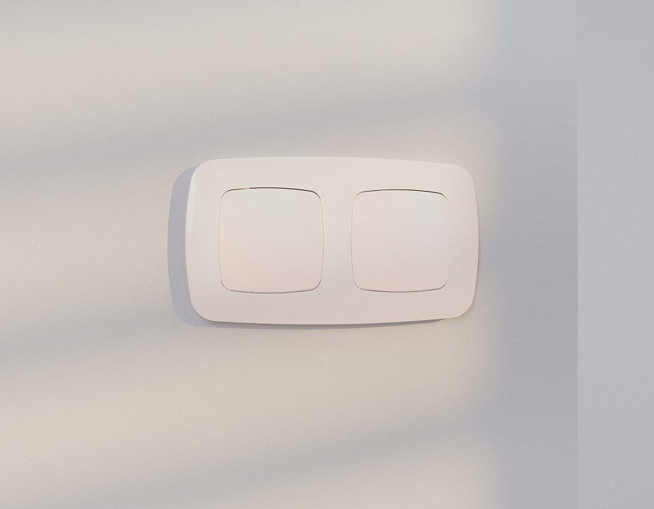 Заглушка для поста с рамкой ambrella volt omega op2160