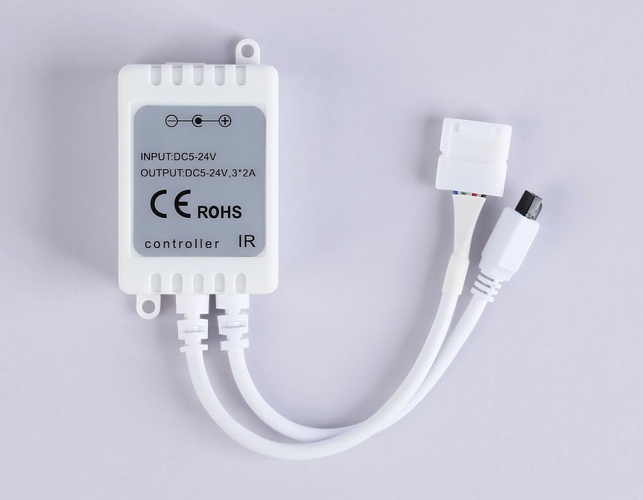 Контроллер-регулятор цвета rgb с пультом ду ambrella light gs gs11201