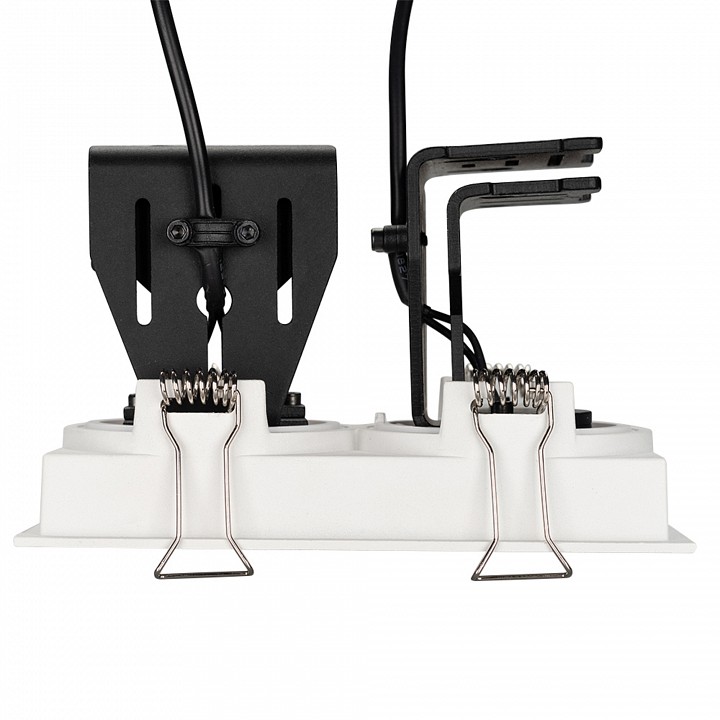 Встраиваемый светильник arlight cl-simple-s148x80-2x9w warm3000 (wh, 45 deg) 026876