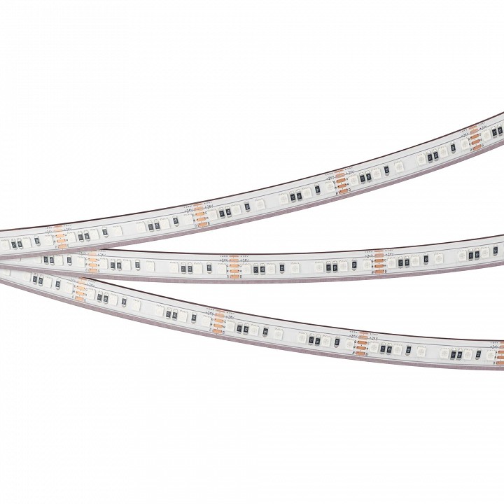 Лента светодиодная arlight a120 rgb 24v 8mm 12 w/m ip20-ip67 042907