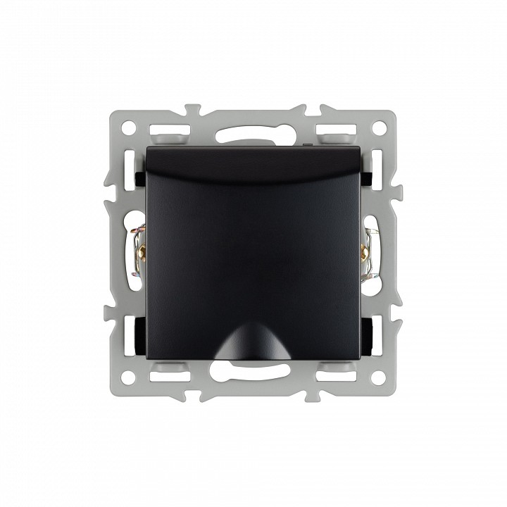 Розетка влагозащищенная с заземлением и со шторкой, Без рамки с крышкой arlight sct 043746