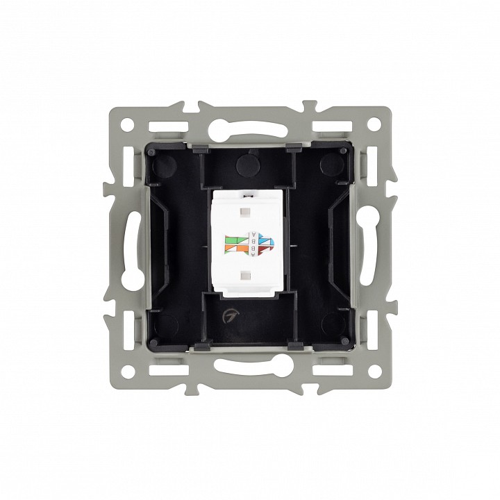 Розетка ethernet rj-45 и со шторками, Без рамки arlight sct 045335