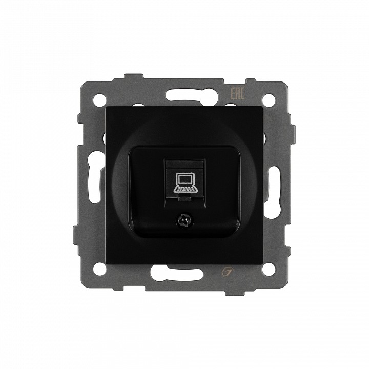 Розетка ethernet rj-45 и со шторками, Без рамки arlight sct 049847