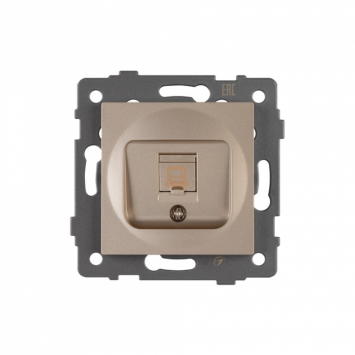 Розетка ethernet rj-45 и со шторками, Без рамки arlight sct 049849