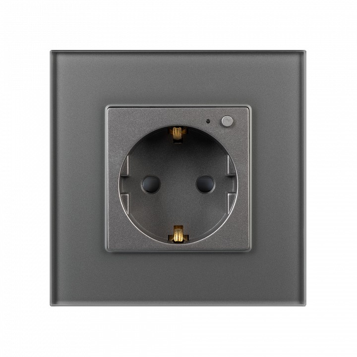 Розетка с заземлением arlight omali 050101