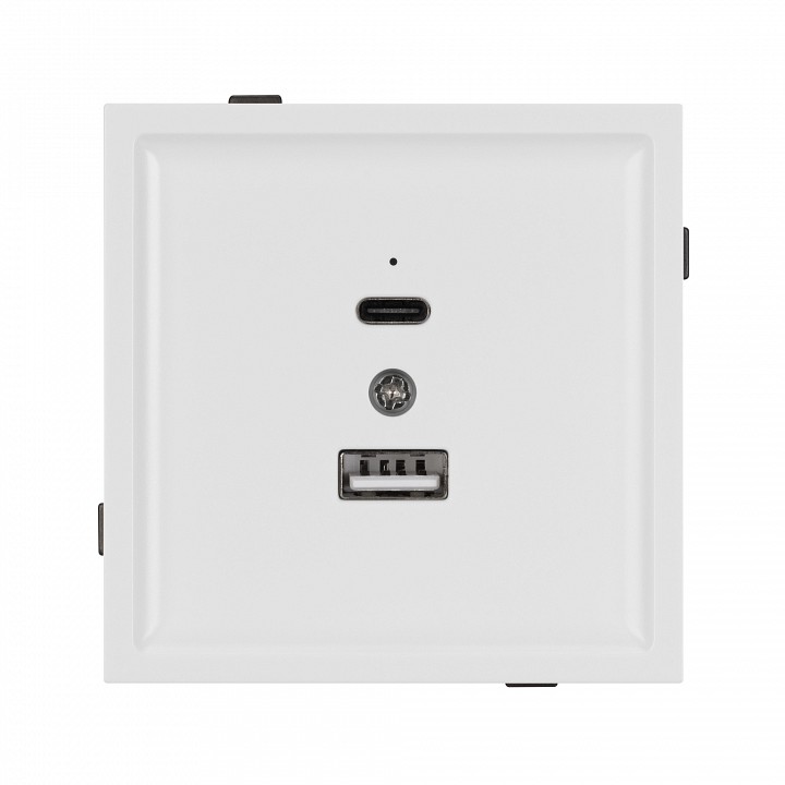 Розетка 2хusb type a и c без рамки arlight sct-tendo 054094