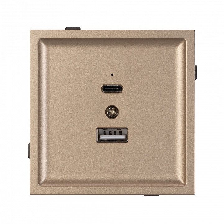 Розетка 2хusb type a и c без рамки arlight sct-tendo 054097