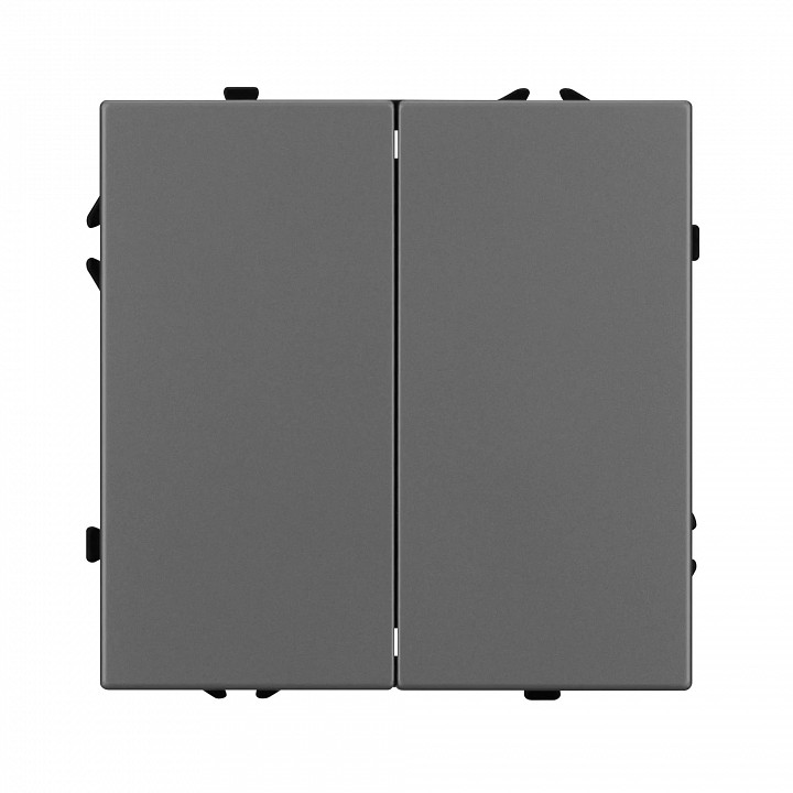 Выключатель проходной двухклавишный без рамки arlight swt 054257