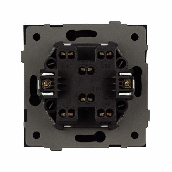 Выключатель проходной двухклавишный без рамки arlight swt 054553