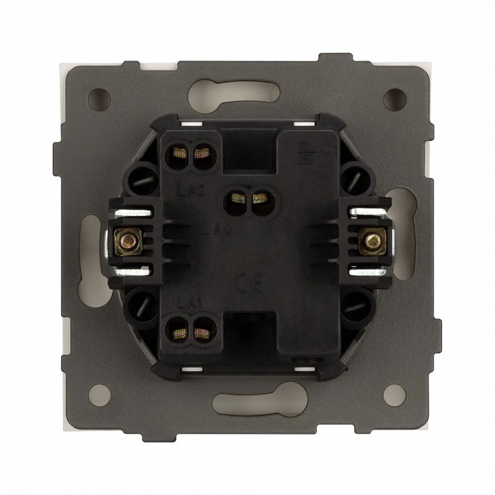 Выключатель проходной одноклавишный без рамки arlight swt 054580