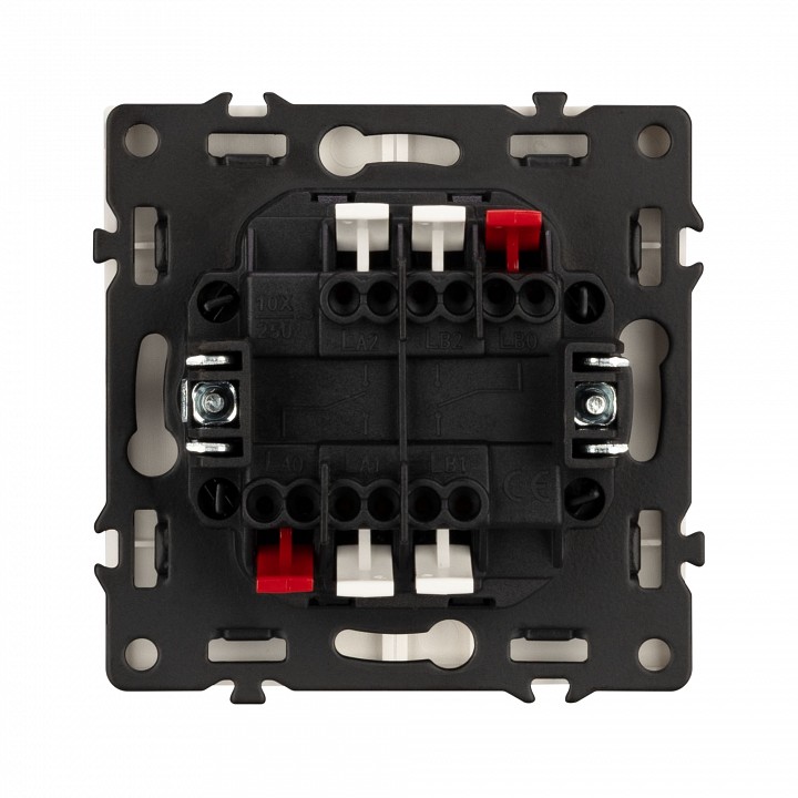 Выключатель проходной двухклавишный без рамки arlight swt-nobe 059422