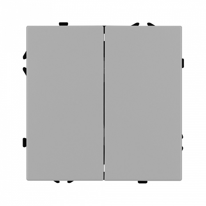 Выключатель проходной двухклавишный без рамки arlight swt-nobe 059423