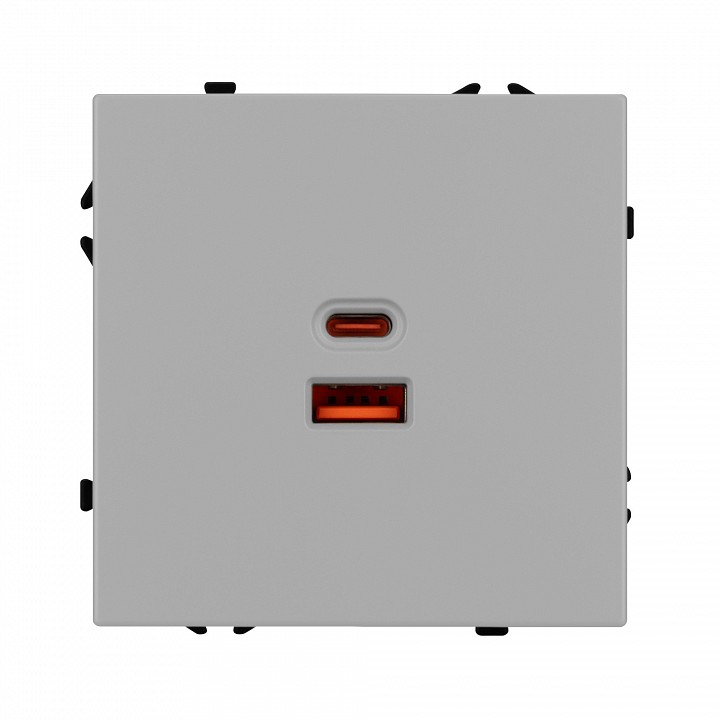Розетка 2хusb type a и c без рамки arlight sct-nobe 059447