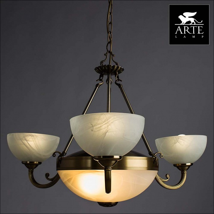 Подвесная люстра arte lamp windsor a3777lm-3-2ab