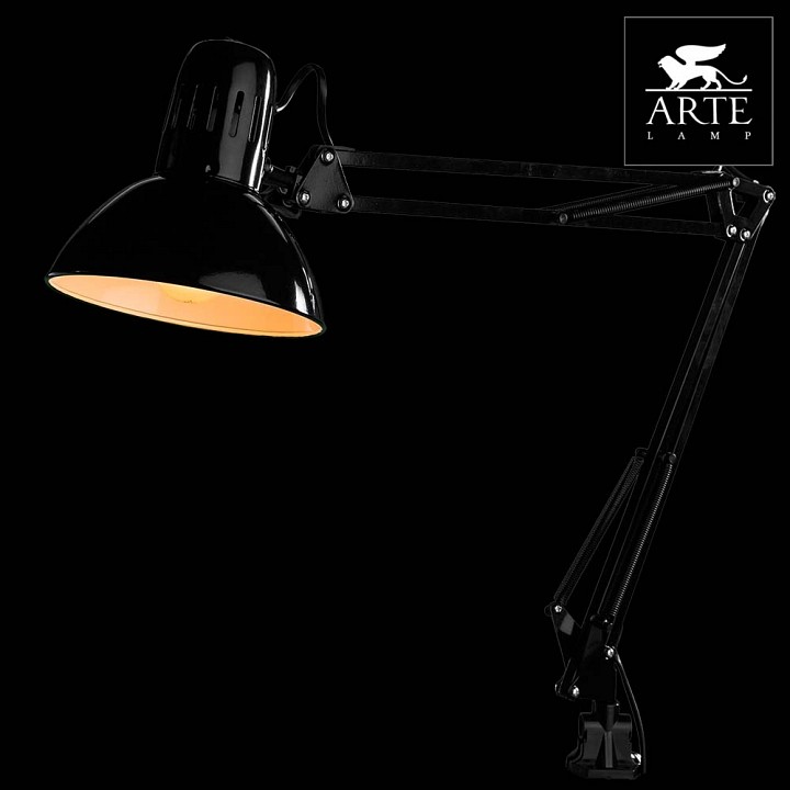 Настольная лампа офисная arte lamp senior a6068lt-1bk
