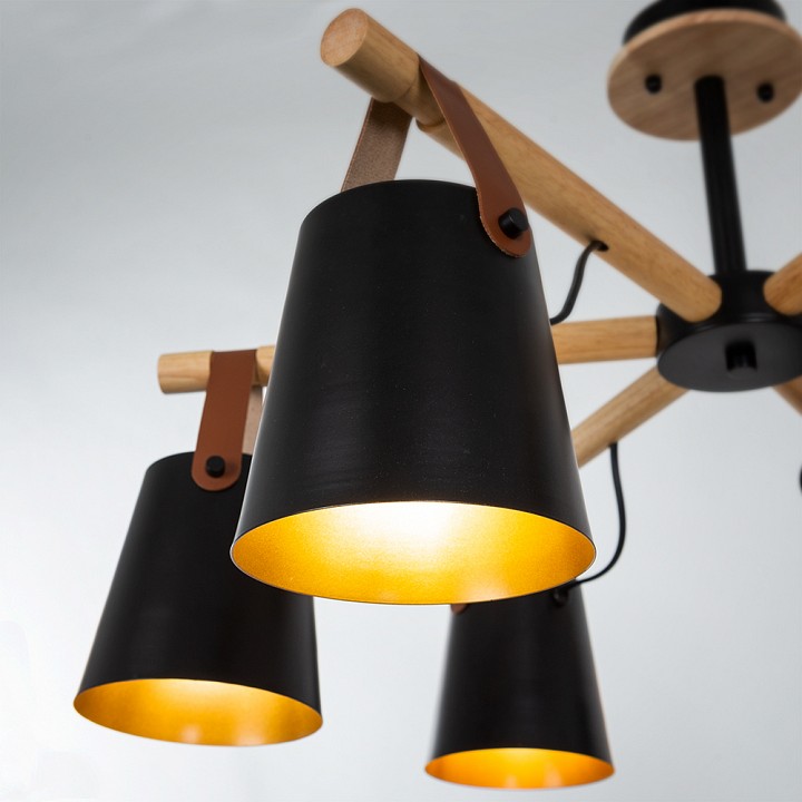 Люстра на штанге arte lamp thomas a7032pl-6bk