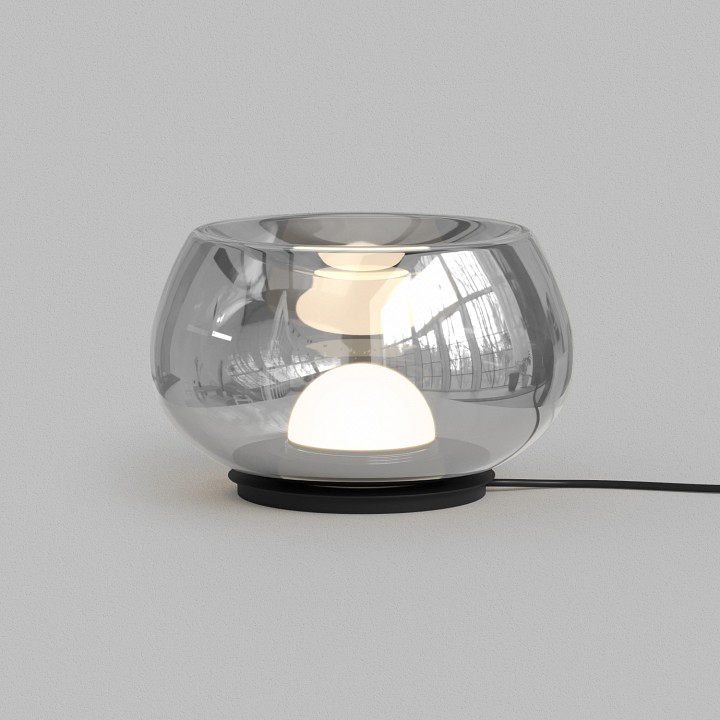 Настольная лампа декоративная denkirs floa dk6747-bk+sm