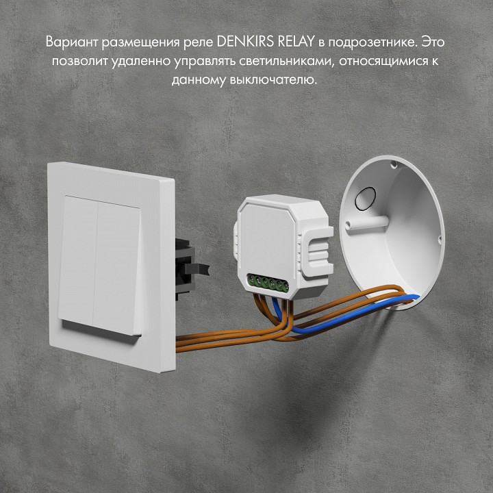 Контроллер-диммер wi-fi для смартфонов и планшетов denkirs relay rl1004-dm/1