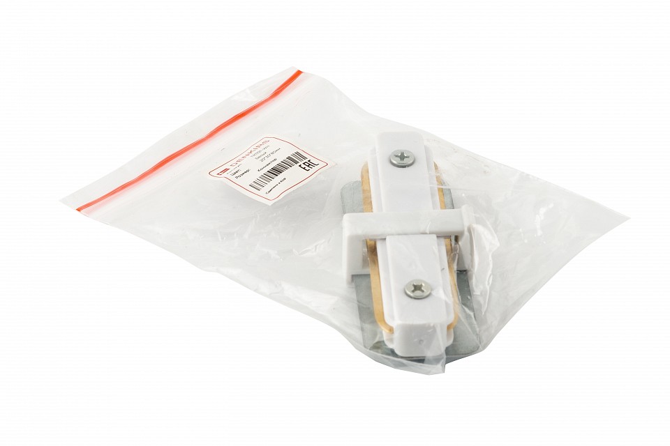 Соединитель линейный для треков denkirs dk track white tr1101-wh