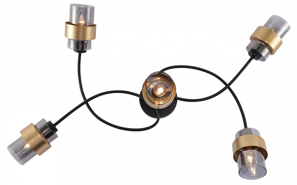 Потолочная люстра escada 1139 1139/5p black/gold