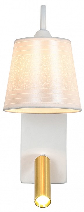 Бра с подсветкой escada 598 598/1a white/brass