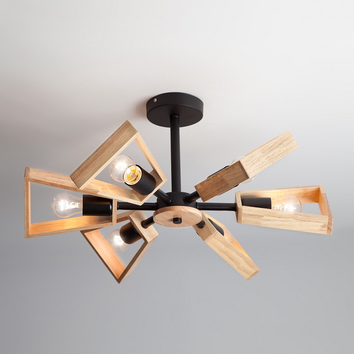 Потолочная люстра eurosvet klark 70056/6 черный