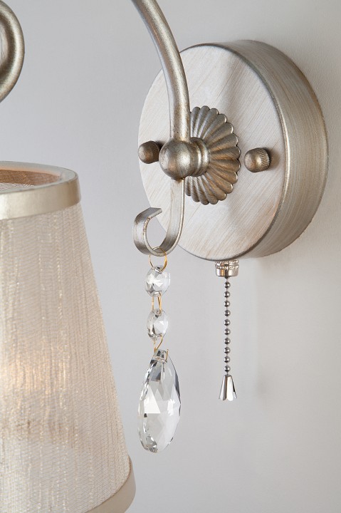 Бра eurosvet liona 60065/1 серебро