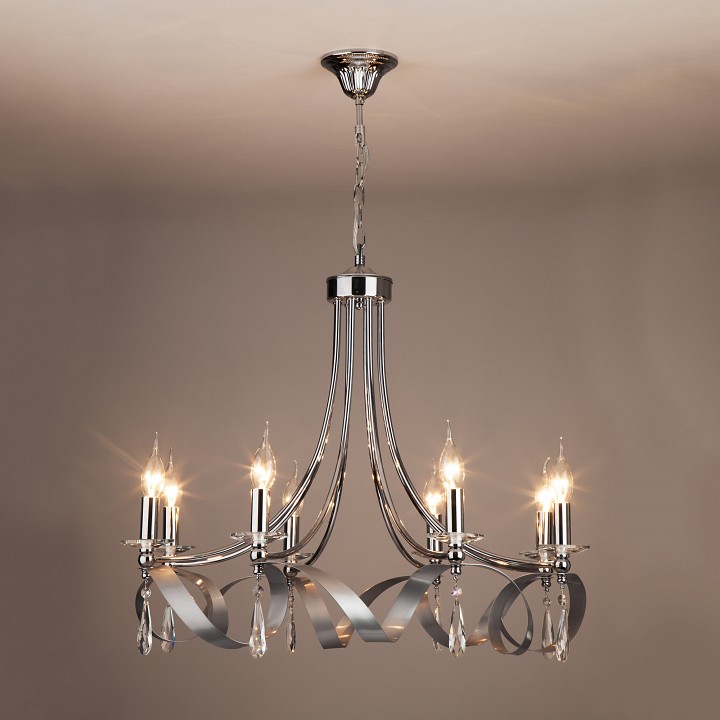 Подвесная люстра eurosvet adelia 60064/8 хром