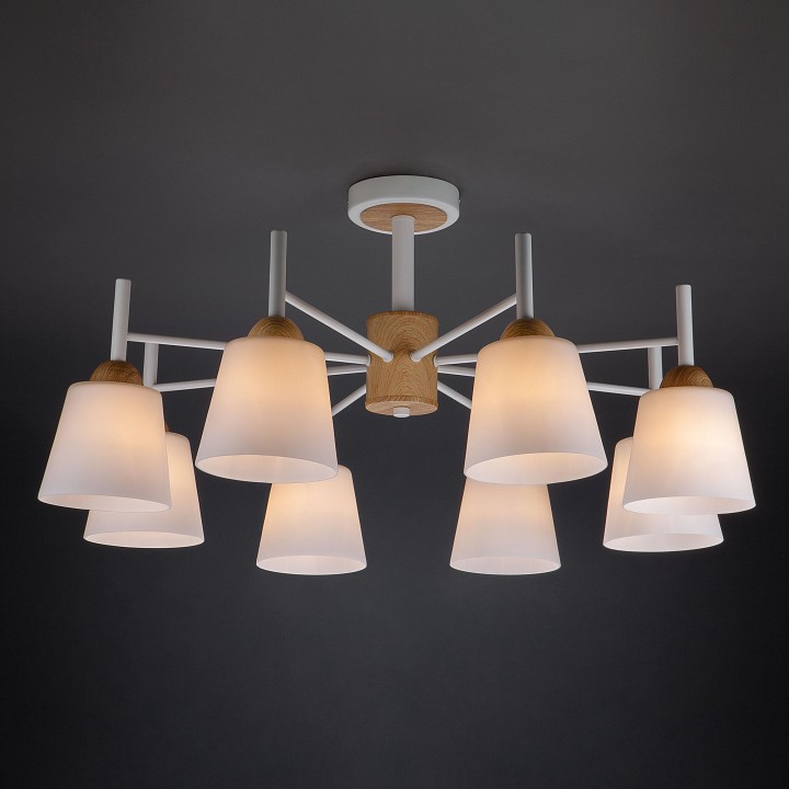 Люстра на штанге eurosvet fresco 70085/8 белый