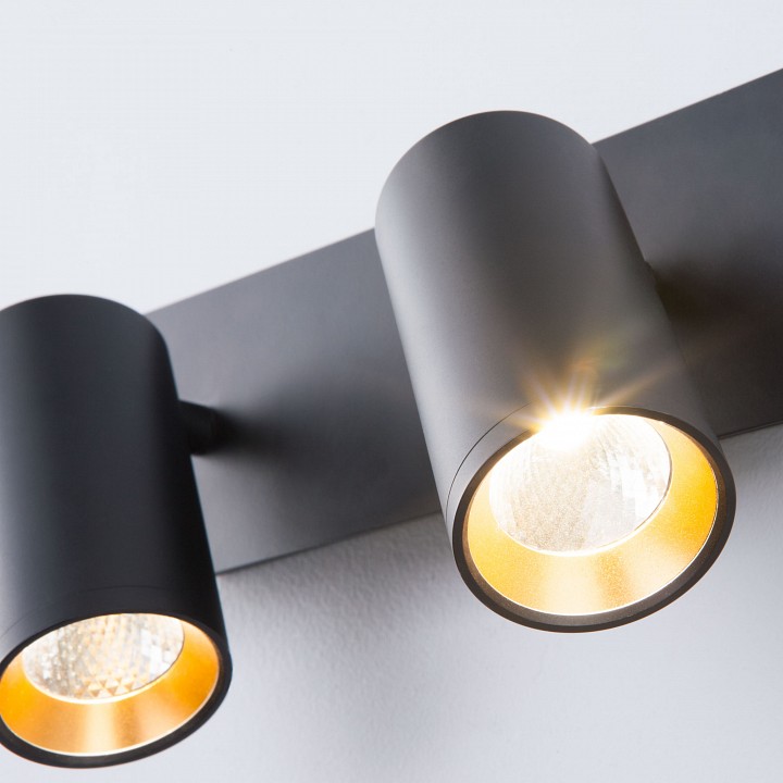 Бра eurosvet fleur 20066/2 led черный/золото