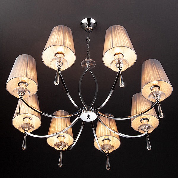 Подвесная люстра eurosvet valery 60079/8 хром