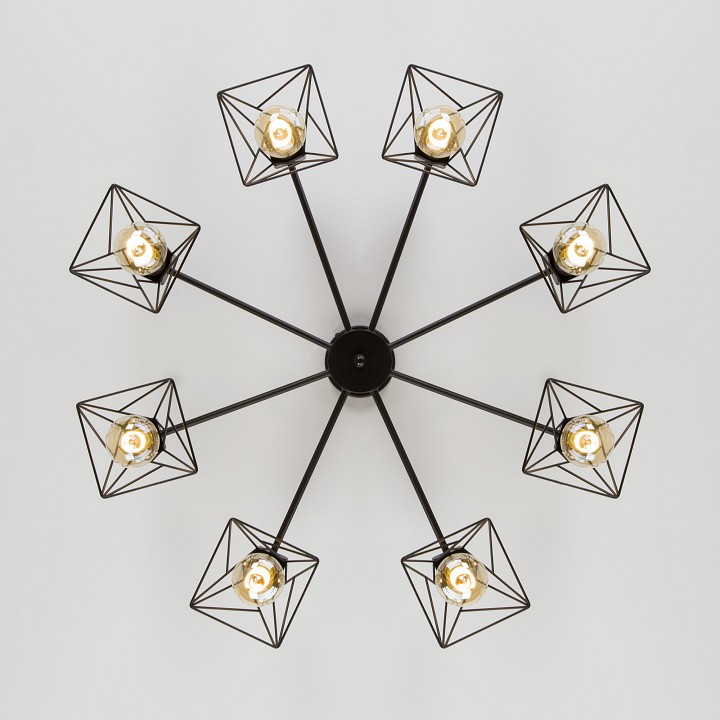 Люстра на штанге eurosvet trappola 70107/8 черный