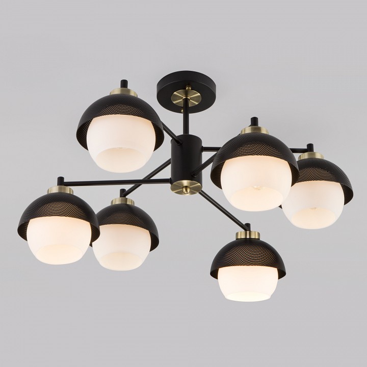 Люстра на штанге eurosvet nocciola 70106/6 черный