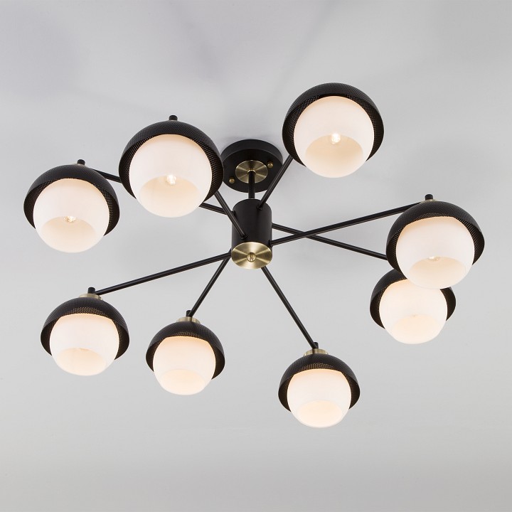 Люстра на штанге eurosvet nocciola 70106/8 черный