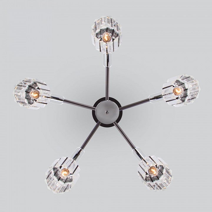 Люстра на штанге eurosvet tenia 70090/5 графит