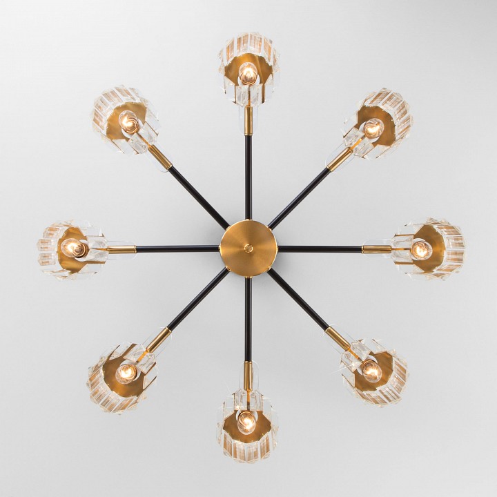 Люстра на штанге eurosvet tenia 70090/8 черный