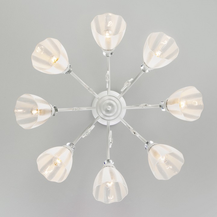 Люстра на штанге eurosvet floranse 30155/8 белый