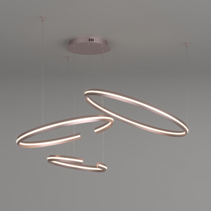 Подвесной светильник eurosvet gap 90180/3 сатин-никель