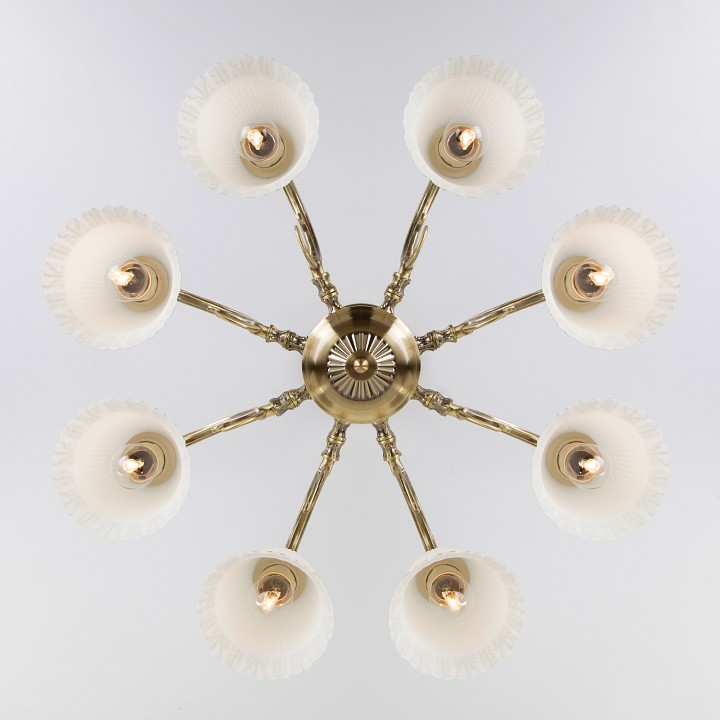 Люстра на штанге eurosvet campina 60107/8 античная бронза